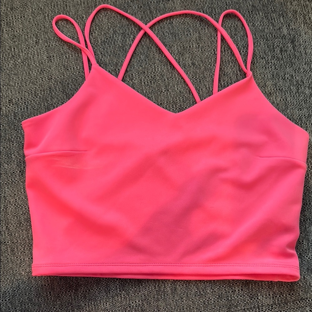Express Neon Pink Strappy Top